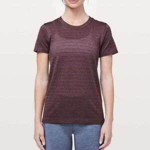 Lululemon Breeze By Short Sleeve Squad Dark Adobe/ Antique Bark